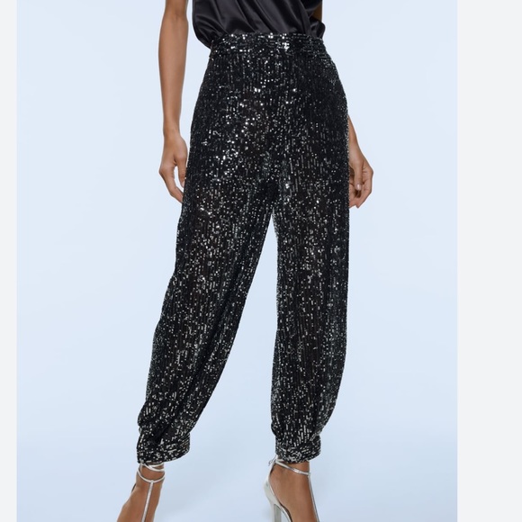 Zara sequin balloon pants - Picture 1 of 5